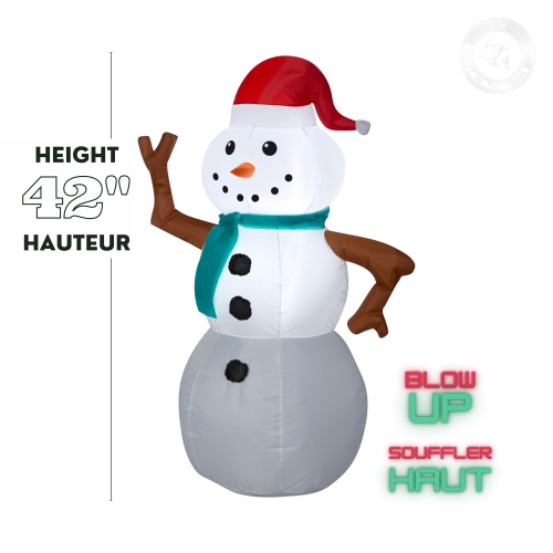 GEMMY INDUSTRIES Airblown® Inflatable Christmas -Snowman-SM 42"