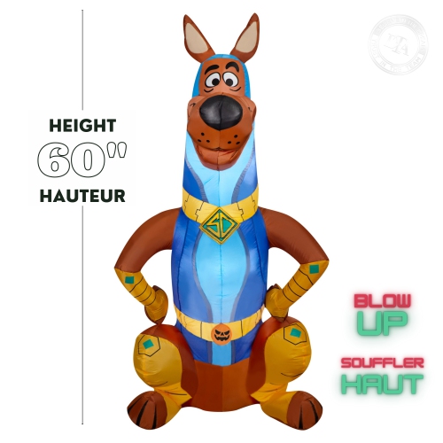GEMMY INDUSTRIES Airblown® Inflatable-Super Scoob from SCOOB Movie-MD-WB "60" ™ Warner Bros. Entertainment Inc
