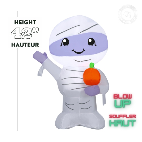 GEMMY INDUSTRIES Airblown® Halloween gonflable - Cute Mummy-SM 42 po