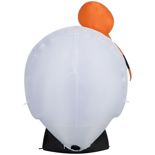 GEMMY INDUSTRIES Airblown® Inflatable Halloween-Skull w/Spider-SM Scene 54"