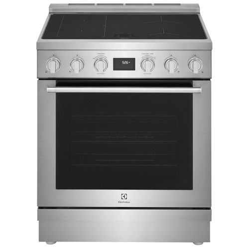 Cuisinière à induction autonome avec convection véritable 4,6 pi³ 30 po d'Electrolux (ECFI3068AS) - Inox