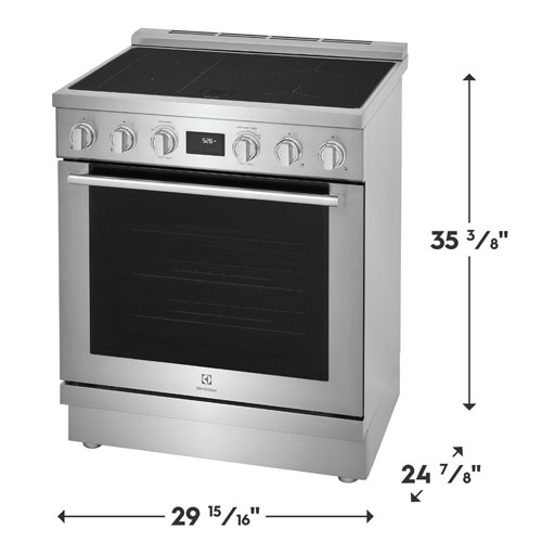 Electrolux 30" 4.6 Cu. Ft. True Convection Freestanding Induction Range - Stainless Steel