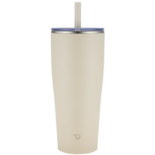 Zojirushi – bouteille en acier inoxydable SX-HA89H CM avec paille, 30 oz, beige sable