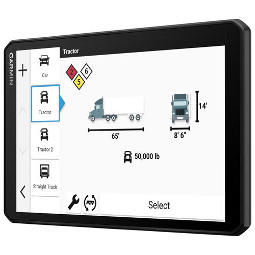 GPS de 8 po pour camion dēzl OTR820 de Garmin