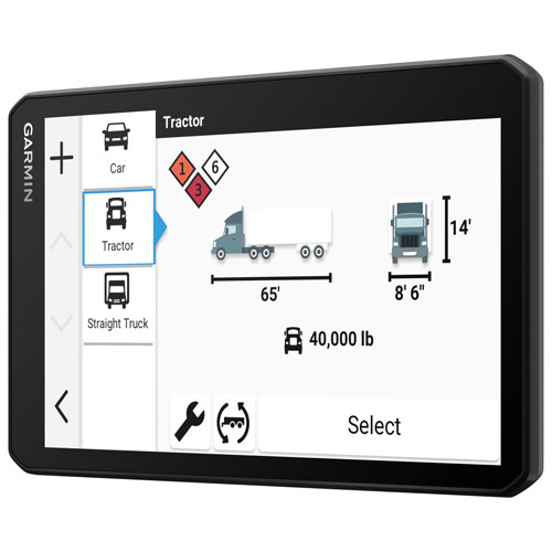 GPS de camion 7 po dēzl OTR725 de Garmin