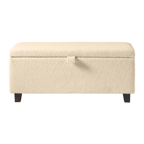 Amber & Emily Boucle Storage Ottoman