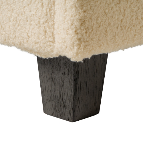 Amber & Emily Boucle Storage Ottoman