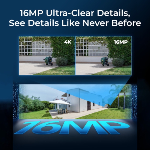 Reolink Duo 3 PoE 16MP UHD Dual-Lens PoE Security Camera 180° Panoramic View Motion Track