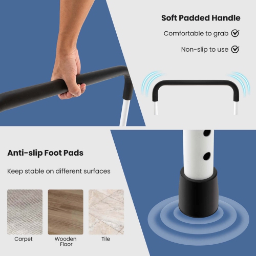 Barre de support de lit réglable de Costway pour les personnes âgées et les personnes âgées