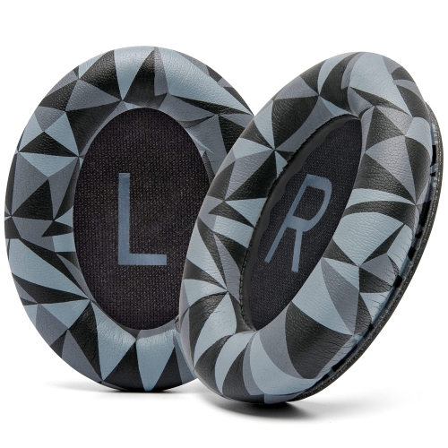 Extra Thick Replacement Ear Cushions for Bose QC45 Headphones | (Geo Grey)