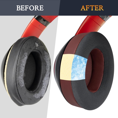 Cooling Gel Replacement Ear Pads Cushions for Beats Studio 2 & Studio 3 Wired & Wireless Headphones, Earpads with High-Density Noise Isolation Foam,