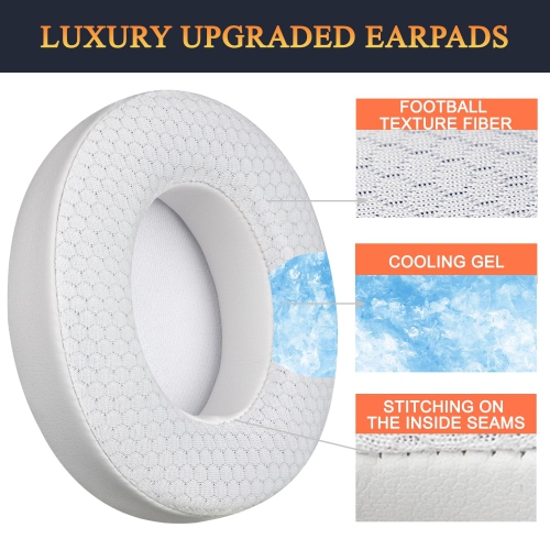 Cooling Gel Replacement Ear Pads Cushions for Beats Studio 2 & Studio 3 Wired & Wireless Headphones, Earpads with High-Density Noise Isolation Foam -