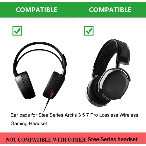 Arctis replacement Black fabric ear pads cushion Compatible with SteelSeries Arctis 3 / Arctis 5 / Arctis 7 Arctis 9 / Arctis 1 / Arctis pro Wireless