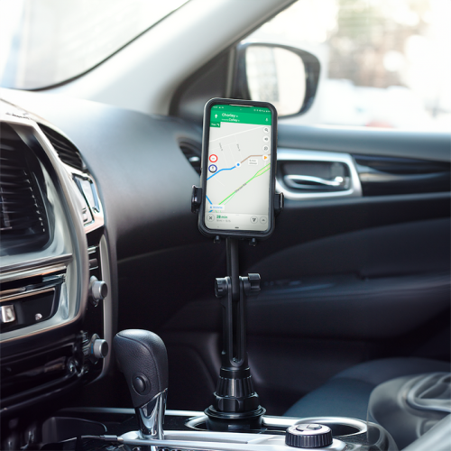 Support pour téléphone avec porte-gobelet