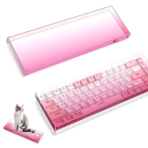 HLD  Acrylic Clear Transparent Keyboard Cover(12.28 4 0.9’’) \w Dustproof Waterproof Anti-Hit Anti-Cat Protective Case for 65% Layout 61Key 64Key