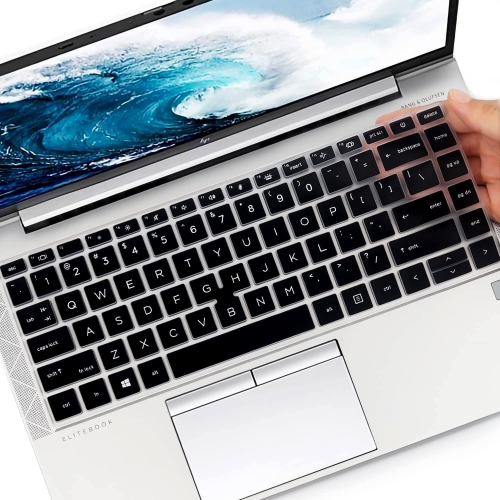 Keyboard Cover for 14" HP EliteBook 840 845 G7 G8 2022 2021 2020 New Notebook PC Model Accessories Keyboard Protective Skin-Black