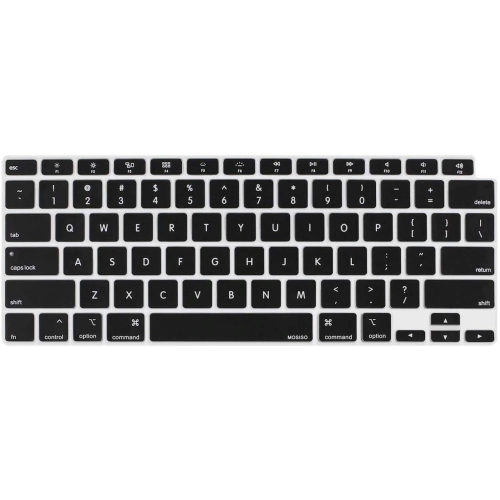 HLD  Keyboard Cover Only Compatible w Macbook Air 13 Inch 2021 2020 Release A2337 M1 A2179 w Touch Id Backlit Magic Keyboard, Waterproof Protective