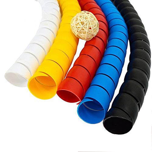 Dog and Cat Cord Protector 32.8ft Wire Protector Sleeve Covers for Cord Protects Your Pets from Chewing Through Insulated Cables 5 PCS/Pack 32.8ft in