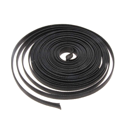 Expandable Braided Sleeving Wire Black Braided Sleeving Cable Tidy Sleeve Loom Tubing Cable Sleeve Flexible Insulated Protection 6mm Diameter Length