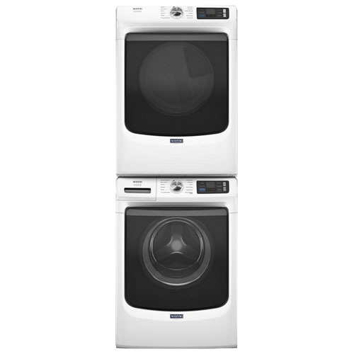 Laveuse à vapeur à chargement frontal haute efficacité 5,8 pi³ Pet Pro de Maytag - Blanc