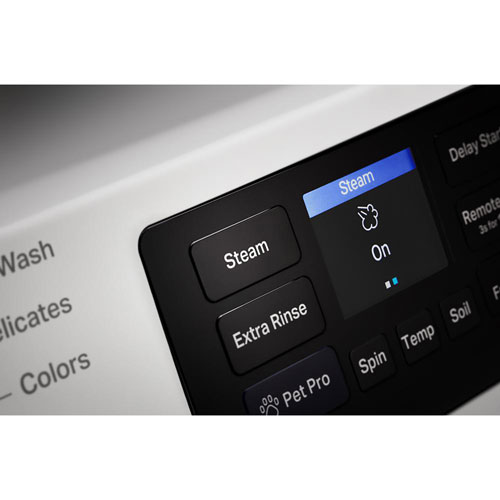 Laveuse à vapeur à chargement frontal haute efficacité 5,8 pi³ Pet Pro de Maytag - Blanc