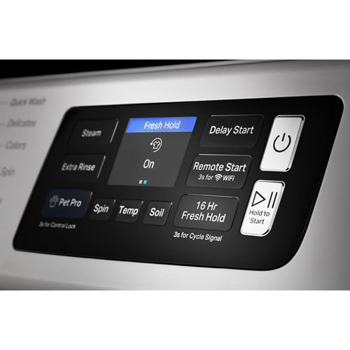 Laveuse à vapeur à chargement frontal haute efficacité 5,8 pi³ Pet Pro de Maytag - Blanc