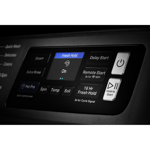 Laveuse à vapeur à chargement frontal haute efficacité 5,8 pi³ Pet Pro de Maytag - Noir volcan