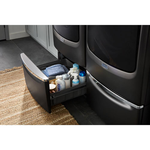 Laveuse à vapeur à chargement frontal haute efficacité 5,8 pi³ Pet Pro de Maytag - Noir volcan