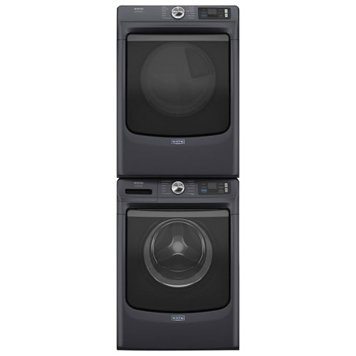 Laveuse à vapeur à chargement frontal haute efficacité 5,8 pi³ Pet Pro de Maytag - Acier minuit