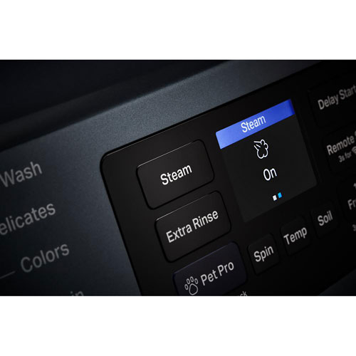 Laveuse à vapeur à chargement frontal haute efficacité 5,8 pi³ Pet Pro de Maytag - Acier minuit