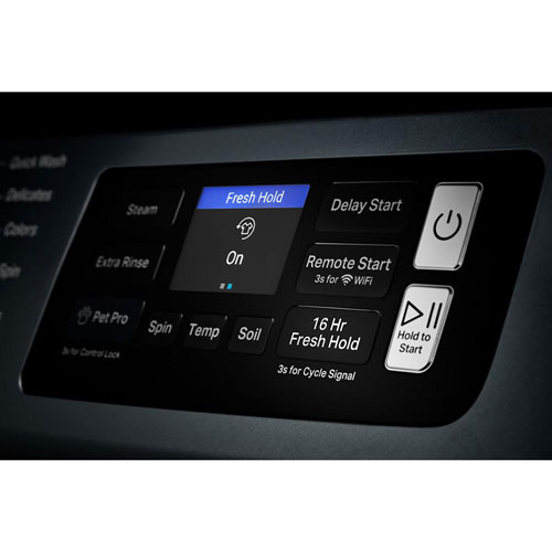 Laveuse à vapeur à chargement frontal haute efficacité 5,8 pi³ Pet Pro de Maytag - Acier minuit