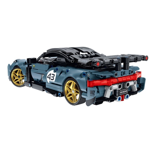 Tradeopia DIY Super Sports Car Premium Building Block Kit with Remote Control R/C 2.4GHz & App Programming - Educational STEM Toy for Ages 6+