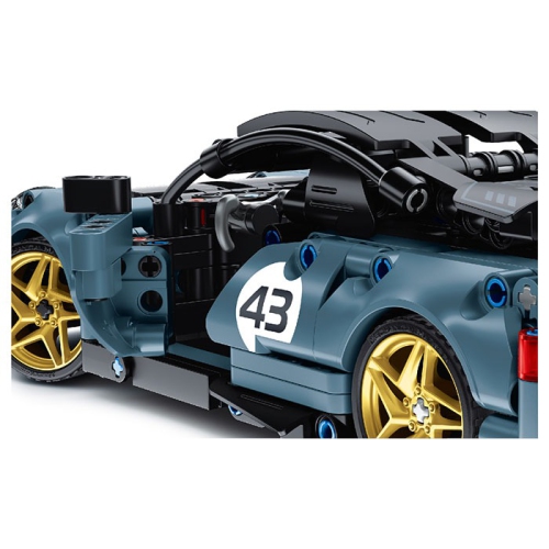 Tradeopia DIY Super Sports Car Premium Building Block Kit with Remote Control R/C 2.4GHz & App Programming - Educational STEM Toy for Ages 6+