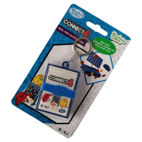 Connect4 Keychain Games by Hasbro | Mini Size Original Gameplay | Portable Fun for Ages 6+
