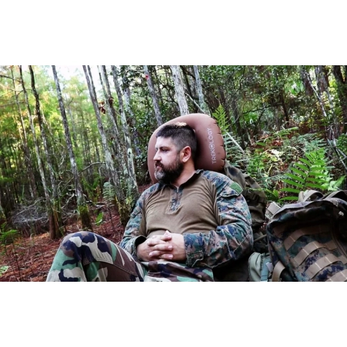 Coussin de camping gonflable de 2,0&nbsp;cm ALUFT de TREKOLOGY : Coussin de voyage confortable pour dormir, faire un sac à dos et faire des aventures