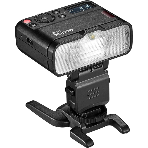 Open Box - Godox MF12-K2 Macro Flash Off-Camera TTL Flash Speedlite 12W, 2.4G Wireless Control