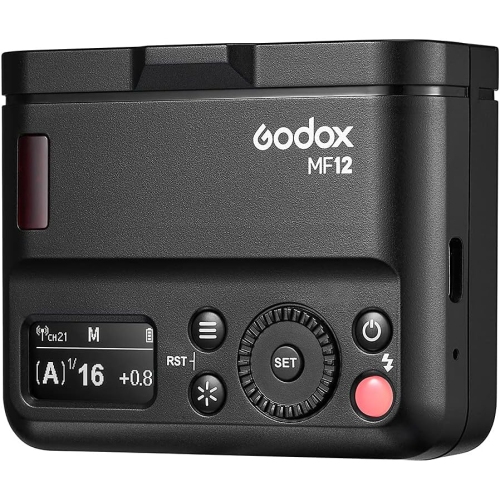 Open Box - Godox MF12-K2 Macro Flash Off-Camera TTL Flash Speedlite 12W, 2.4G Wireless Control