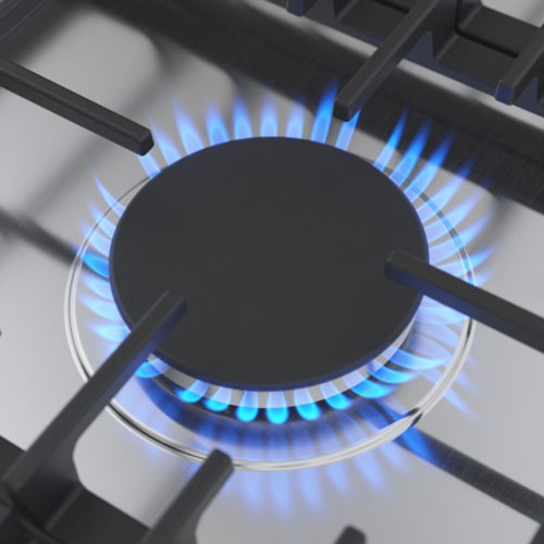 Surface de cuisson au gaz à 5 brûleurs de 36 po de Bosch - Acier inoxydable