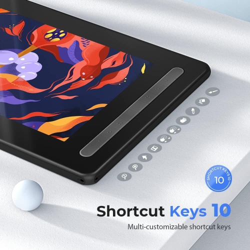 Boîte ouverte - moniteur graphique HD intégrale de Artist16 2nd 15,6 po avec stylet pour moniteur de dessin XPPen