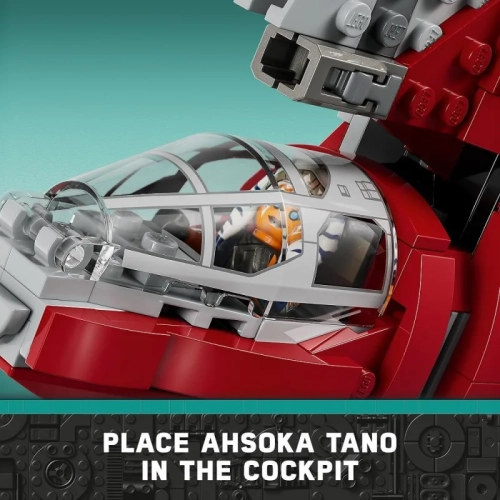 LEGO Star Wars Ahsoka Tano’s T-6 Jedi Shuttle 75362: Ahsoka TV Series Inspired Playset with Buildable Starship and 4 Figures