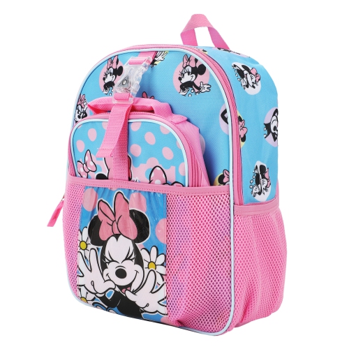 Minnie Mouse Be Kind Be True Be Brave Be You Kids 14" Backpack and Lunch Bag 5 Piece Set
