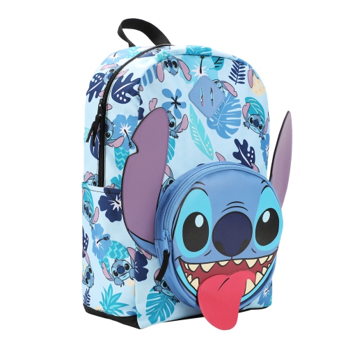 Lilo & Stitch Big Face Tropical Leaves 17" Backpack