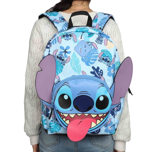 Lilo & Stitch Big Face Tropical Leaves 17" Backpack