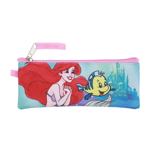 Disney Princess Little Mermaid Ariel and Flounder Kids 14" Backpack and Lunch Bag 5 Piece Set