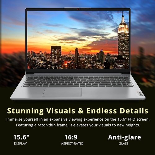 Lenovo IdeaPad 1i 15.6" FHD Business Laptop, Intel i5-1235U, 1.28TB Storage(1TB SSD+288GB Docking Station Set), 16GB RAM, Intel Iris Xe Graphics,
