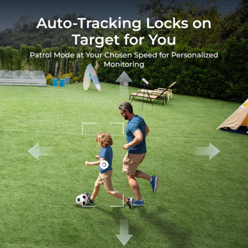 Reolink 4K PTZ 360° Auto-Tracking PoE IP Camera with 5X Optical Zoom, Color Night Vision, RLC-823S1