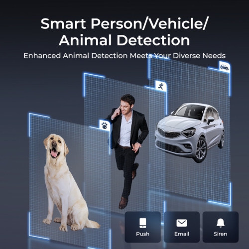 Reolink 4K PTZ 360° Auto-Tracking PoE IP Camera with 5X Optical Zoom, Color Night Vision, RLC-823S1