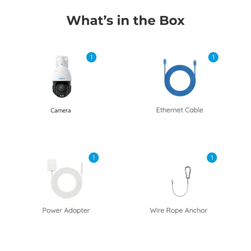 Reolink 4K PTZ 360° Auto-Tracking PoE IP Camera with 5X Optical Zoom, Color Night Vision, RLC-823S1