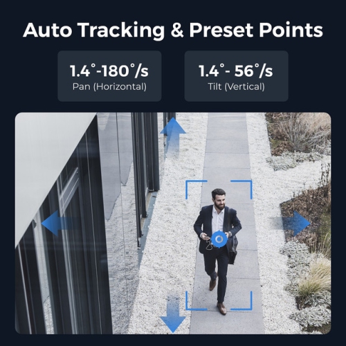 Reolink 4K PTZ PoE Security Camera with 16X Optical Zoom, 360° Auto Tracking, RLC-823S2