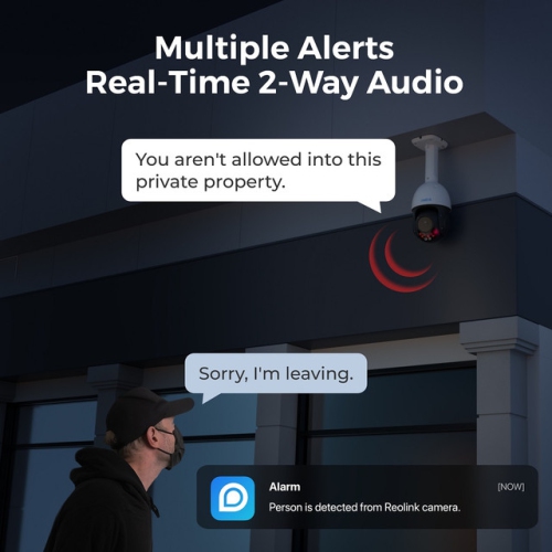 Reolink 4K PTZ PoE Security Camera with 16X Optical Zoom, 360° Auto Tracking, RLC-823S2